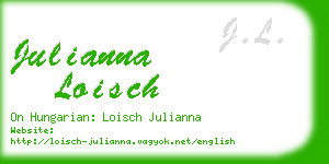 julianna loisch business card